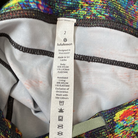 ❤️ Lululemon Fast & Free 25” Print Legging Size 2 NWT - Picture 5 of 7